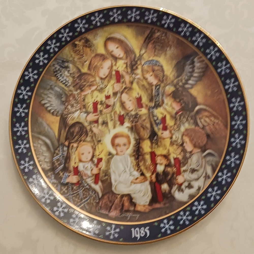 Sulamith Wulfing "The Night Watch Of The Angels"  Decorative Collector Plate